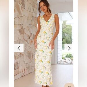 Billy J Abilena Dress - Lemons and Love Floral Sleeveless Dress